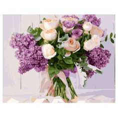 Картина по номерам Paintboy GX 34724 Розы и сирень 40x50см