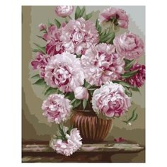 Картина по номерам Paintboy PK 59016 Букет на мраморном столике (Бузин Игорь) 40x50см