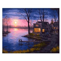 Картина по номерам Paintboy PK 68095 Отблески осеннего заката 40x50см