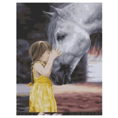 Картина по номерам Paintboy GX 34550 Девчока с лошадью 40x50см