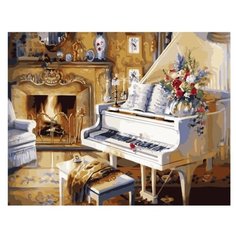 Картина по номерам RADUGA VA-1606 Рояль у камина 40х50см