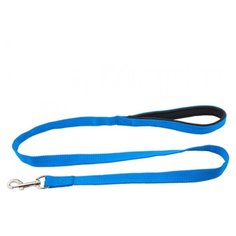 Pet Collars ПОВОДОК С МЯГКОЙ РУЧКОЙ СИНИЙ ширина 2 СМ длина 120 СМ Gi Gwi