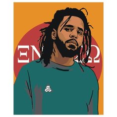 J. Cole Раскраска картина по номерам на холсте RA372 40х50