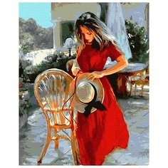 Картина по номерам ВанГогВоМне ZX 22858 Дама с шляпкой 40х50 см