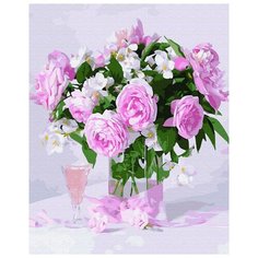 Картина по номерам ВанГогВоМне ZX 23524 Бокал розового 40х50 см