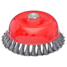 Щетка металлическая ЕРМАК для УШМ 150мм/М14 крученая (чашка)