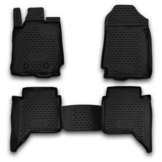 Коврики 3D в салон FORD Tourneo Custom (1+2 seats), 2013-> , 2 шт. (полиуретан), ELEMENT1634210k