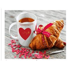 Картина по номерам Завтрак с круасаном Paintboy