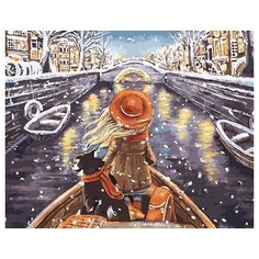 Картина по номерам GX 32094 Зимняя прогулка на лодке 40x50 см Paintboy