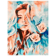 Картина по номерам PK 6027 (GX 23282) Девушка и розы 40x50 см Paintboy