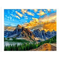Картина по номерам Горы на закате Paintboy