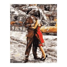 Картина по номерам ВанГогВоМне "Любовь под дождем" 40х50см