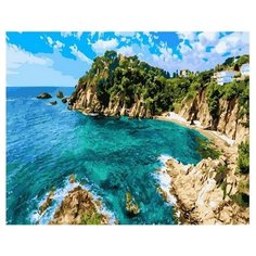 Картина по номерам Paintboy 36145 Лазурный скалистый берег 40х50см
