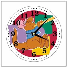 Часы настенные детские "Кенгуренок Ру №13" 25см, плавный бесшумный механизм Моя Печать