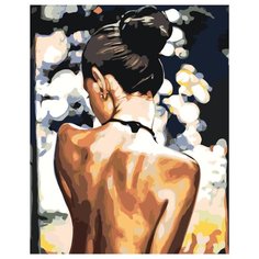 Девушка с обнаженной спиной Раскраска картина по номерам на холсте RO236 40х50