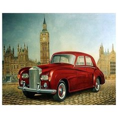 Картина по номерам RADUGA "На фоне Лондона" холст на подрамнике 40х50см