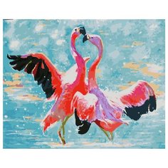 Картина по номерам PK 35027 Танец фламинго 40x50 см Paintboy
