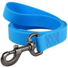 Поводок WAUDOG WATERPROOF, карабин из высокопрочного алюминиевого сплава 183 см 20 мм Голубой
