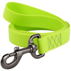 Поводок WAUDOG WATERPROOF, карабин из высокопрочного алюминиевого сплава 183 см 15 мм Лайм