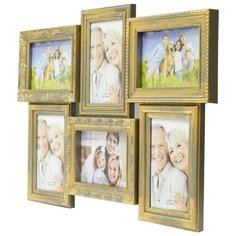 Фоторамка Fotografia мультирамка 6 фото (6/10х15) FFC-2012 золотая