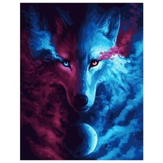 Картина по номерам Paintboy GX 24578 Взгляд волка 40x50 см