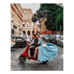 Картина по номерам Paintboy PK 38036 Римская поездка на мопеде 40x50 см
