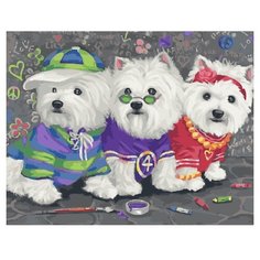 Картина по номерам Paintboy GX 25224 Гламурное трио 40x50 см