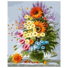 Картина по номерам GX 25798 Летний букет цветов 40*50 Paintboy