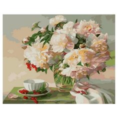 Картина по номерам PK 68049 Букет и красная смородина 40*50 Эксклюзив Paintboy