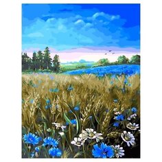 Картина по номерам GX 35073 Васильковое лето 40*50 Paintboy