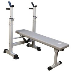 Скамья со стойками под штангу DFC складная DKF01