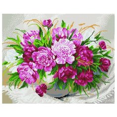 Алмазная мозаика Paintboy 3822 Пионовая нежность 40x50см