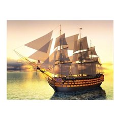 Алмазная мозаика "Британское судно" Рыжий Кот DL015/РК