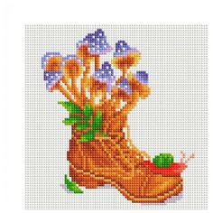 Мозаика на подрамнике 20*20 см Белоснежка 570-ST-S Грибница