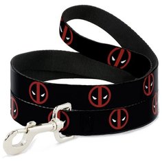 Поводок Deadpool / Дэдпул Чёрный (120 см) Buckle Down