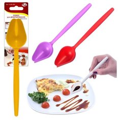 Ложка для декорирования (перо) L18см 3цв. МультиДом