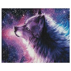 Алмазная мозаика Paintboy GF 4545 Небесный волк 40x50см