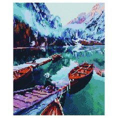 Алмазная мозаика Paintboy EF 936 Горное озеро 30x40см