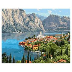 Картина по номерам Paintboy PK90033 "Городок у моря (Прищепа Игорь)" 40х50 см