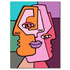 Набор для рисования "АРТ-лица"/ Картина по номерам / Раскраска по номерам 30х40 на подрамнике La Karti