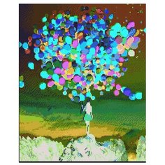 Алмазная мозаика Paintboy APK 16018 Разноцветные шары 40x50см