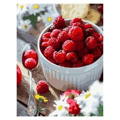 Картина по номерам Paintboy PK 85032 Летний завтрак. Малина 40х50 см