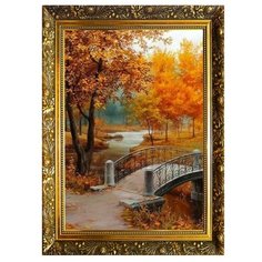 Алмазная мозаика Milato "Краски осени", 29,5*20,5 см, 25 цветов
