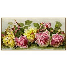 Алмазная мозаика Milato "Винтажные розы", 39 цветов