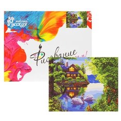 Картина по номерам Русская живопись "Дом у озера", холст на подрамнике