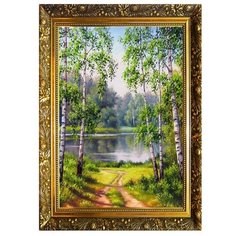 Алмазная мозаика Milato "Березовый рай", 29,5*20,5 см, 25 цветов