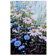 Алмазная мозаика Milato "Ромашковое настроение", 20*29 см, 25 цветов