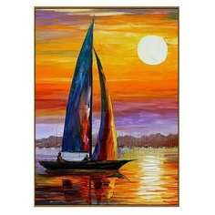 Алмазная мозаика Milato "Под парусом", 19 цветов