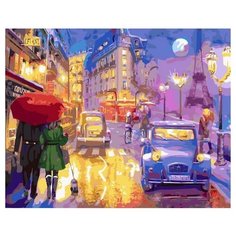Картина по номерам GX 38157 Ночная прогулка под дождем 40*50 Paintboy