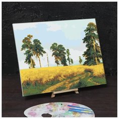 Картина по номерам Школа талантов на холсте, с подрамником "Рожь" Иван Шишкин, 40*50 см